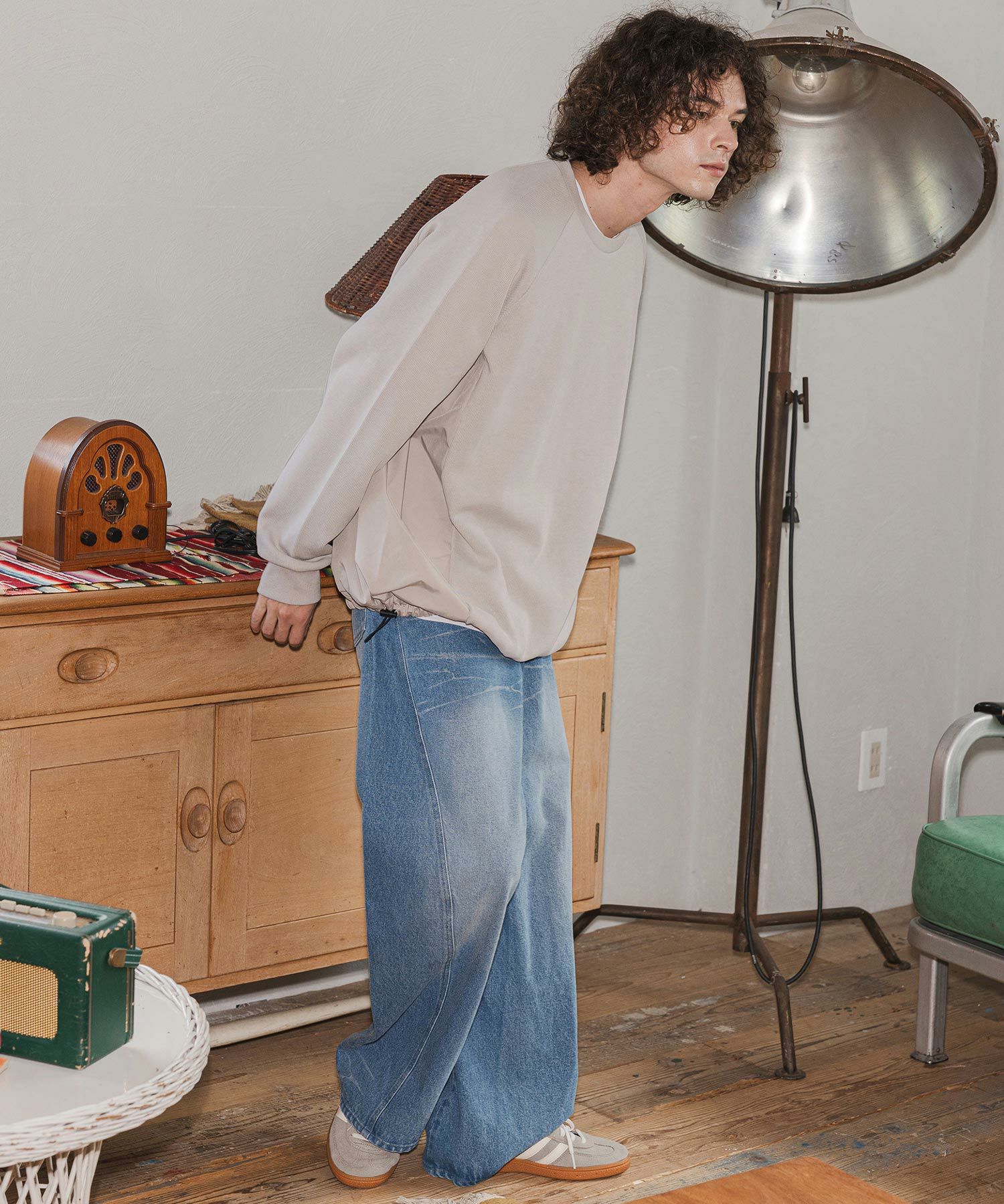 30%OFF【CAMBIO(カンビオ)】ハチノス入りデニムバギーパンツ(25158CM