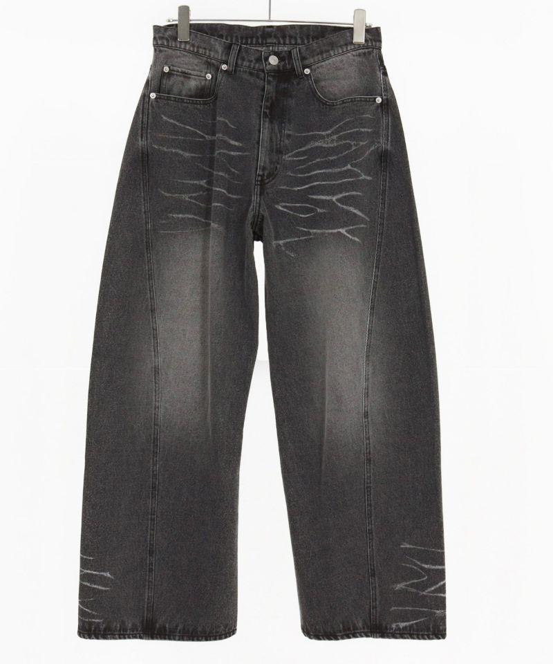 30%OFF【CAMBIO(カンビオ)】ハチノス入りデニムバギーパンツ(25158CM