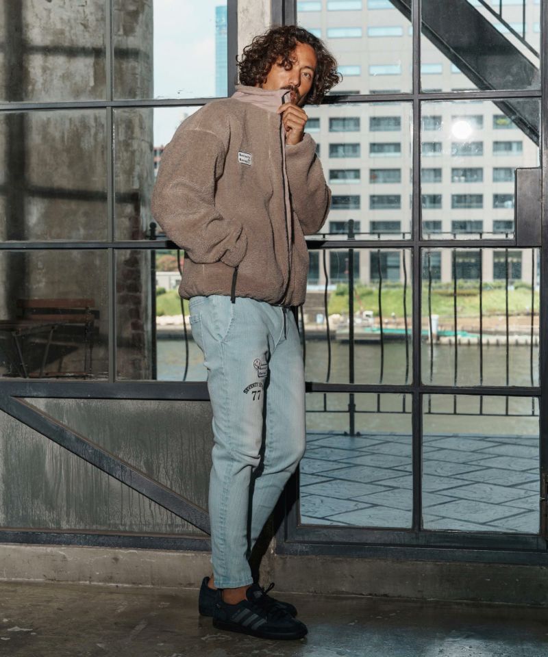 seventy seven(セブンティセブン)】stand collar boa zip JKT ジップ