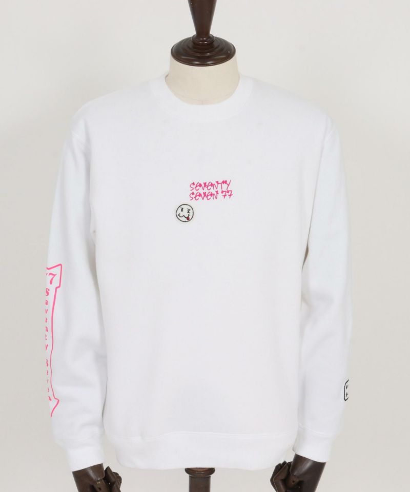 seventy seven(セブンティセブン)】middle onz sweat shirt(77flower