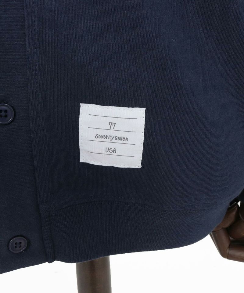seventy seven(セブンティセブン)】middle onz jersey cardigan