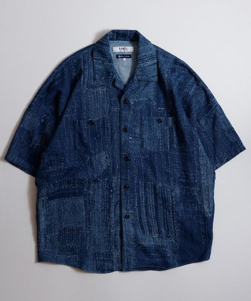 【FDMTL(ファンダメンタル)】【予約販売2月入荷予定】BORO S-S SHIRT 3YR WASH 半袖シャツ(FA26SH27U)
