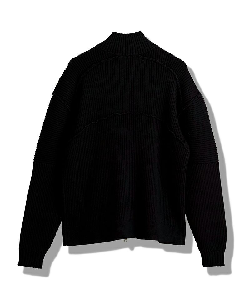 30%OFF【NO ID.(ノーアイディー)】 ﾊﾞｲｶｰｽﾞﾆｯﾄZIP-CD カーディガン