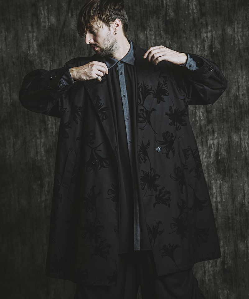 NO ID.(ノーアイディー)】 ﾀﾞﾌﾞﾙﾌﾞﾚｽﾄBIGﾛﾝｸﾞｺｰﾄ(457006-342C