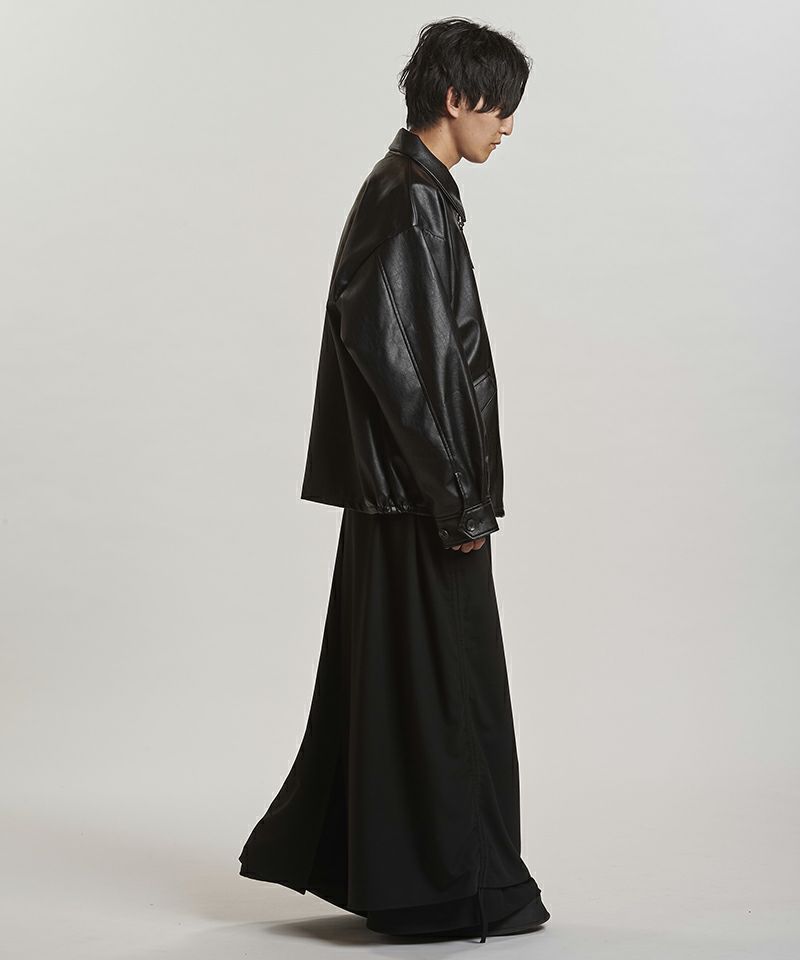 30%OFF【NO ID.(ノーアイディー)】ｼﾝｾﾃｨｯｸﾚｻﾞｰZIP BIG-BLZ ブルゾン