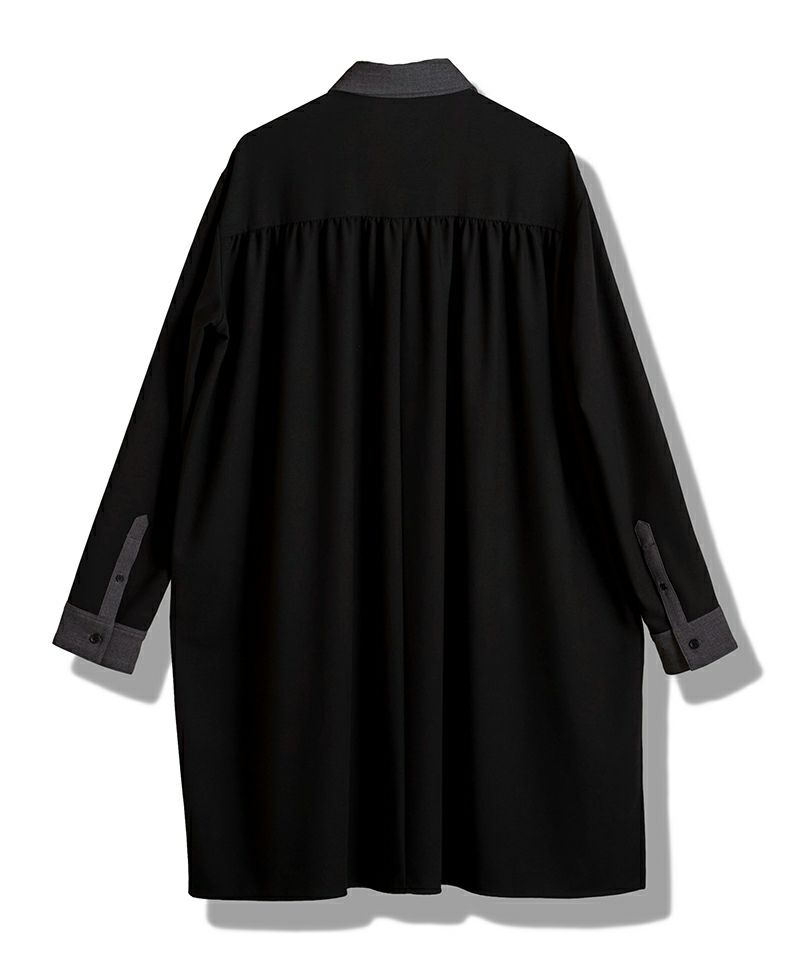 30%OFF【NO ID.(ノーアイディー)】ｸﾚﾘｯｸｷﾞｬｻﾞｰﾛﾝｸﾞSH シャツ(457006