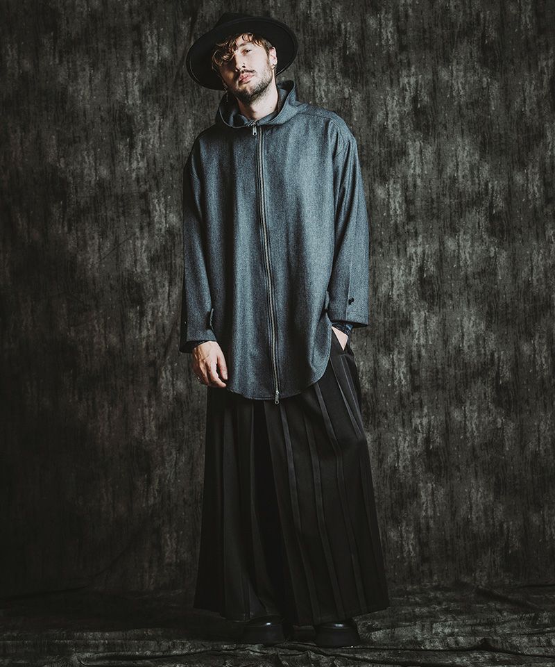 50%OFF【NO ID.(ノーアイディー)】 ｲﾝﾊﾞｰﾃｯﾄﾞﾀｯｸﾌｰﾃﾞｯﾄﾞｺｰﾄ(457006