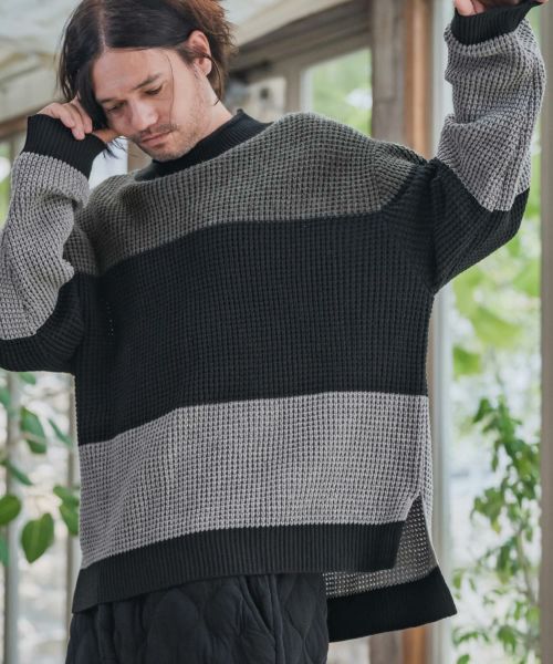 【CAMBIO(カンビオ)】【予約販売10月下旬～11月上旬入荷】Switch Middle Gauge Knit Pullover ニット(A54925cmb)
