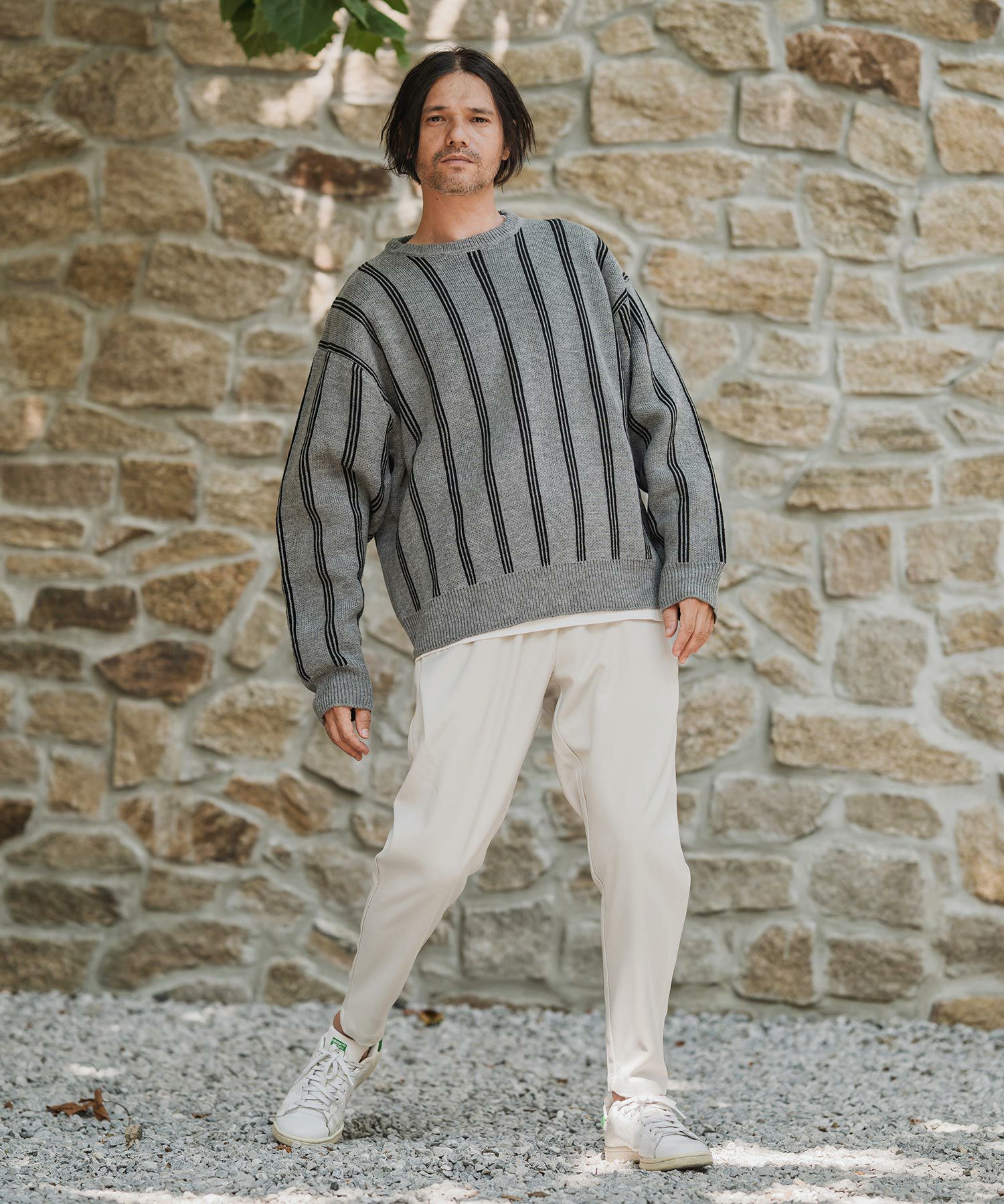 CAMBIO(カンビオ)】ストレッチTRサルエルテーパードパンツ | CAMBIO