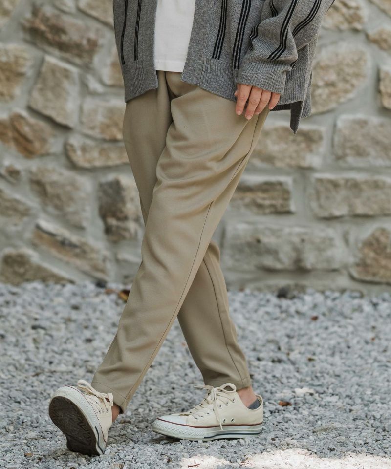 CAMBIO(カンビオ)】ストレッチTRサルエルテーパードパンツ | CAMBIO