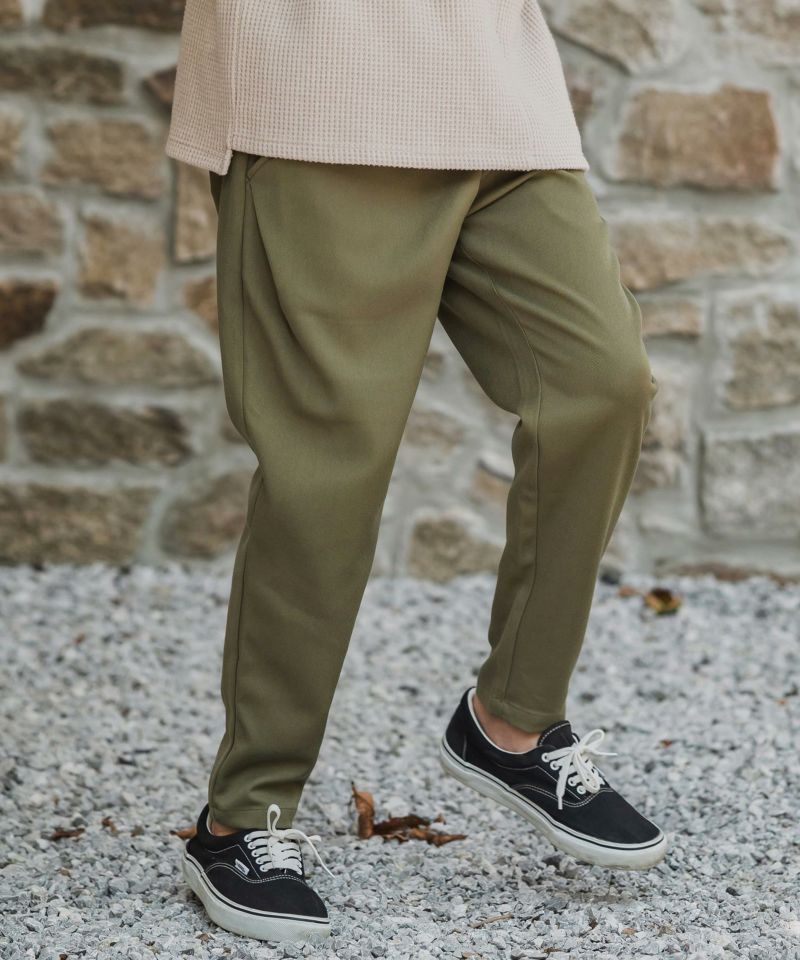 CAMBIO(カンビオ)】ストレッチTRサルエルテーパードパンツ | CAMBIO