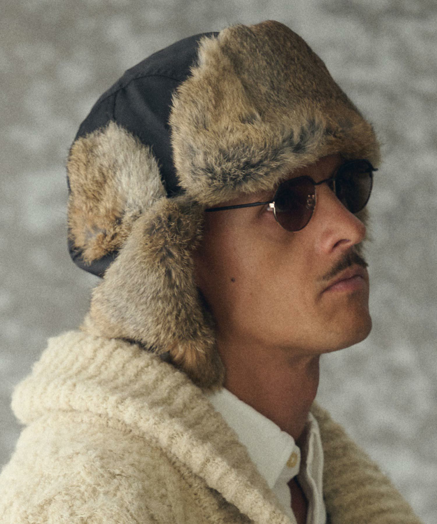 THEOREM(セオレム)】Rabbit Fur Flight Cap フライトキャップ(TRM25