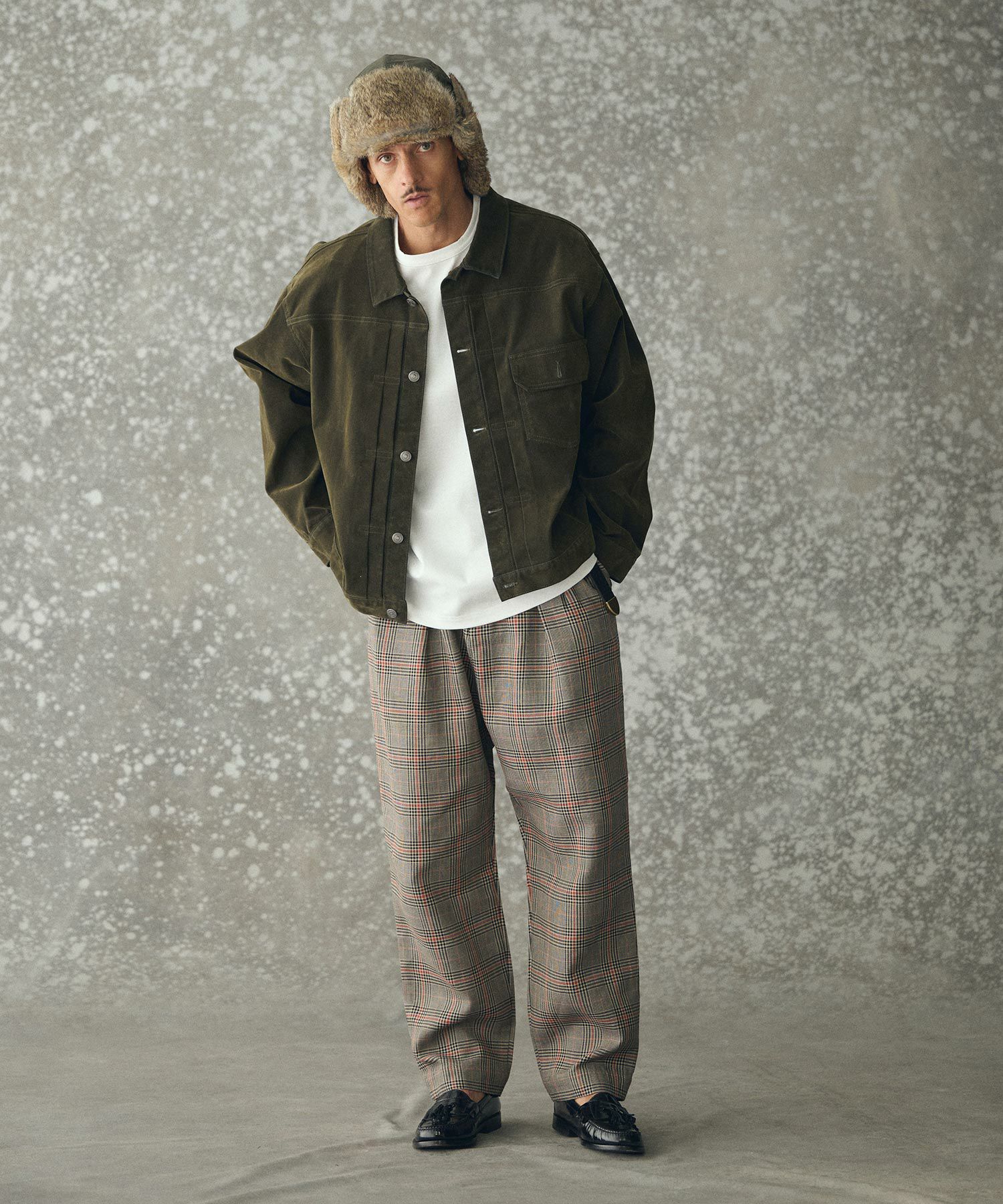 THEOREM(セオレム)】Rabbit Fur Flight Cap フライトキャップ(TRM25