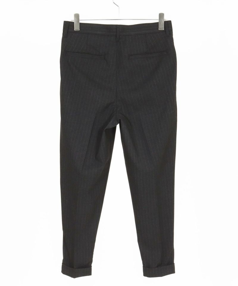 THEOREM(セオレム)】 Turn up TR Stripe Tapered Pants ピンストライプ