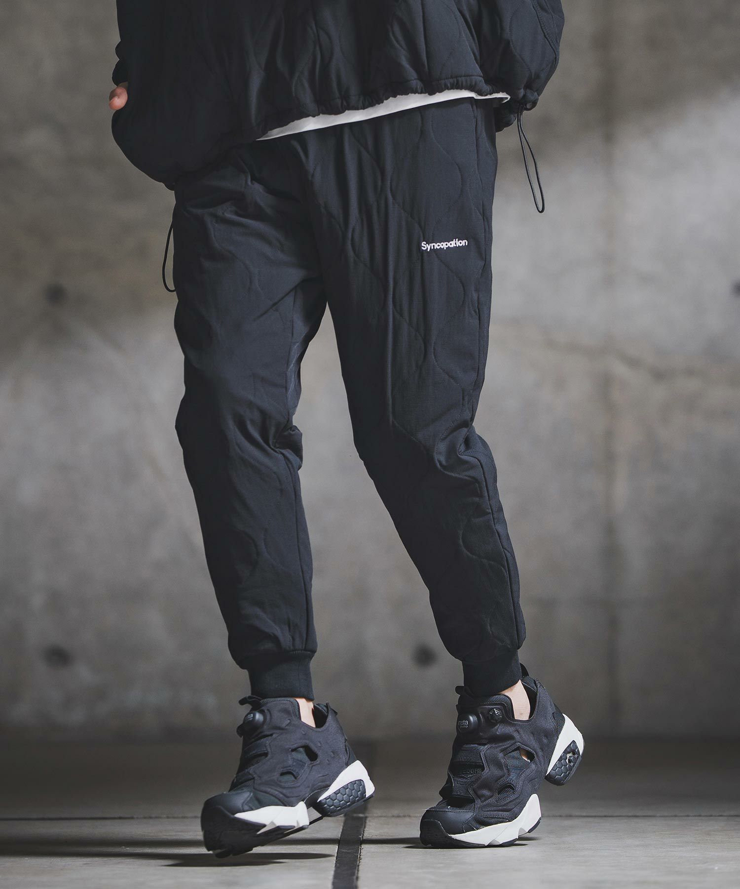 GLIMCLAP(グリムクラップ)】Wave Quilted Ripstop Jogger Pants