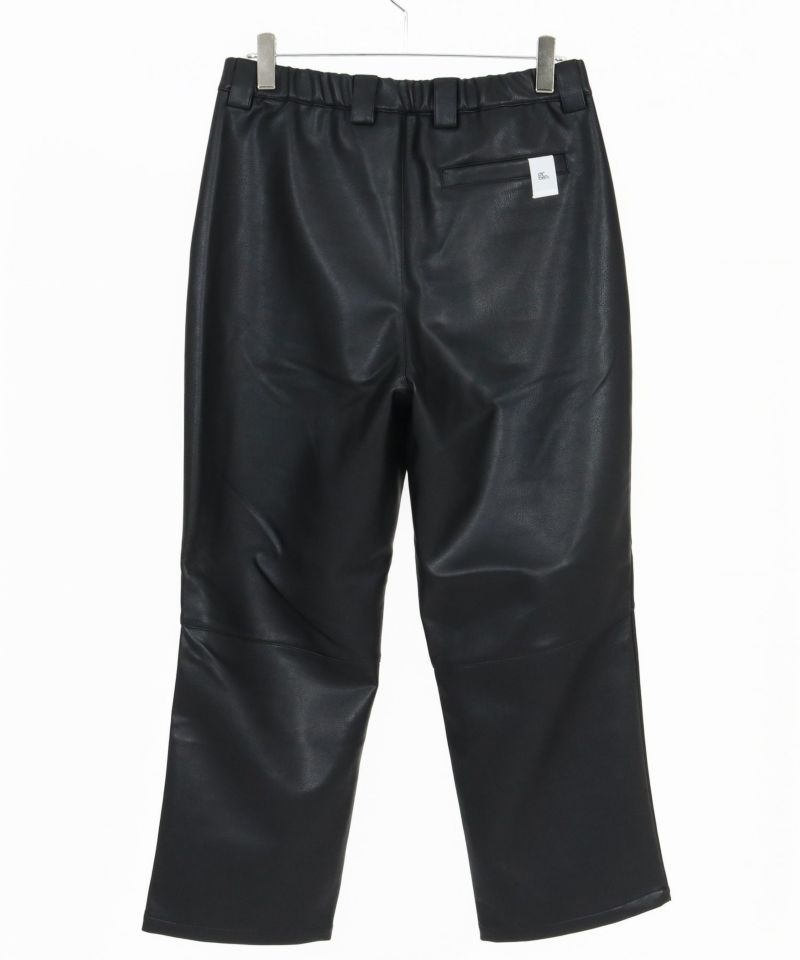 GLIMCLAP(グリムクラップ)】Synthetic Leather Straight-Leg Trousers
