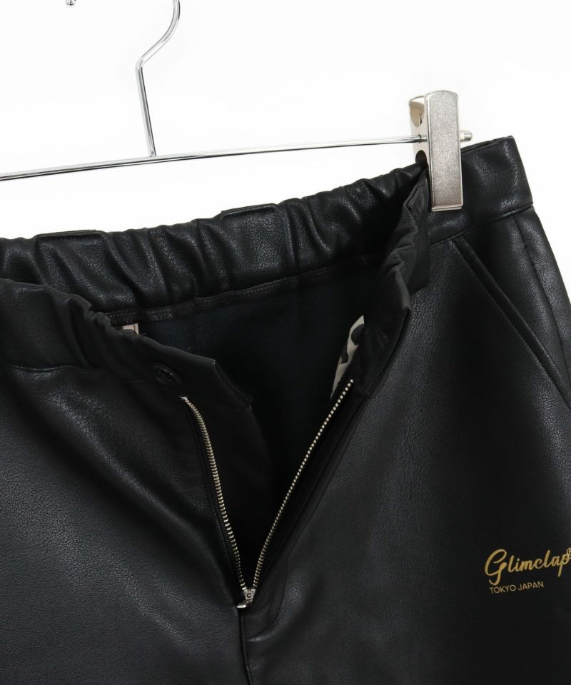 GLIMCLAP(グリムクラップ)】Synthetic Leather Straight-Leg Trousers