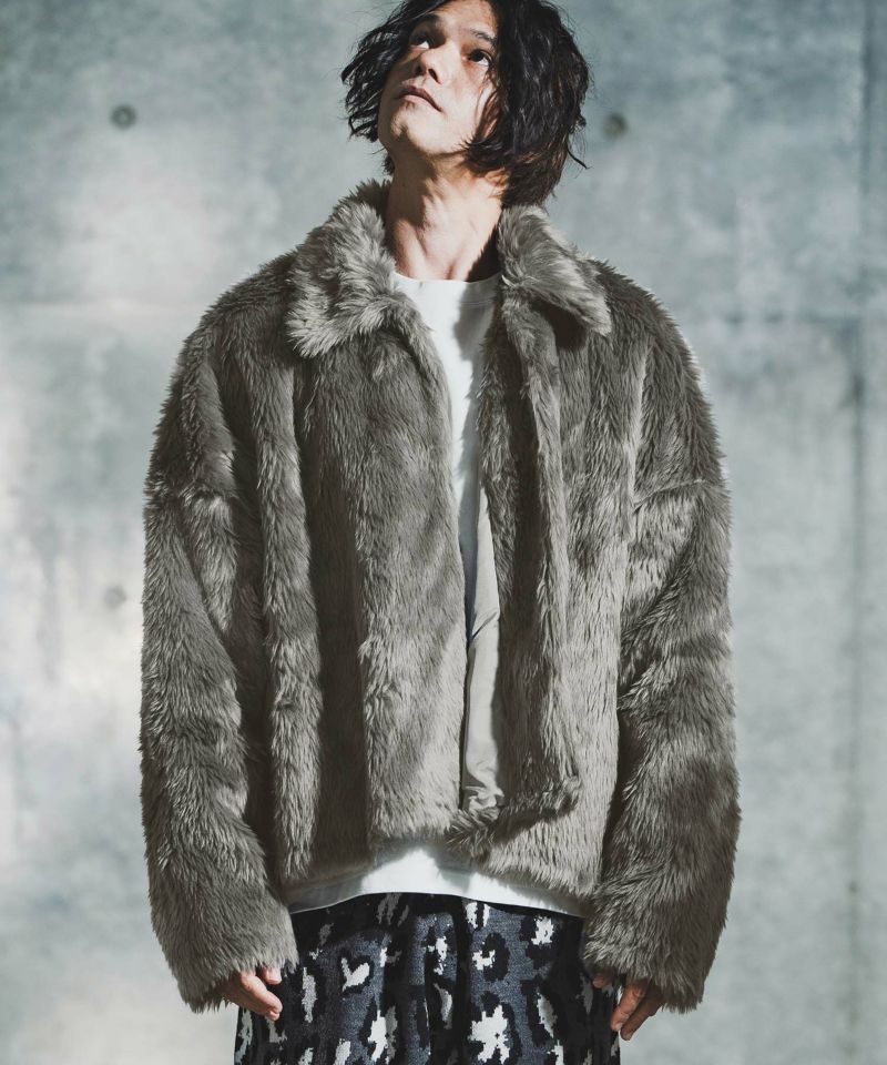 GLIMCLAP(グリムクラップ)】Shaggy Luxe Jacket フェイクファー