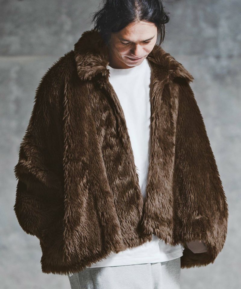 GLIMCLAP(グリムクラップ)】Shaggy Luxe Jacket フェイクファー