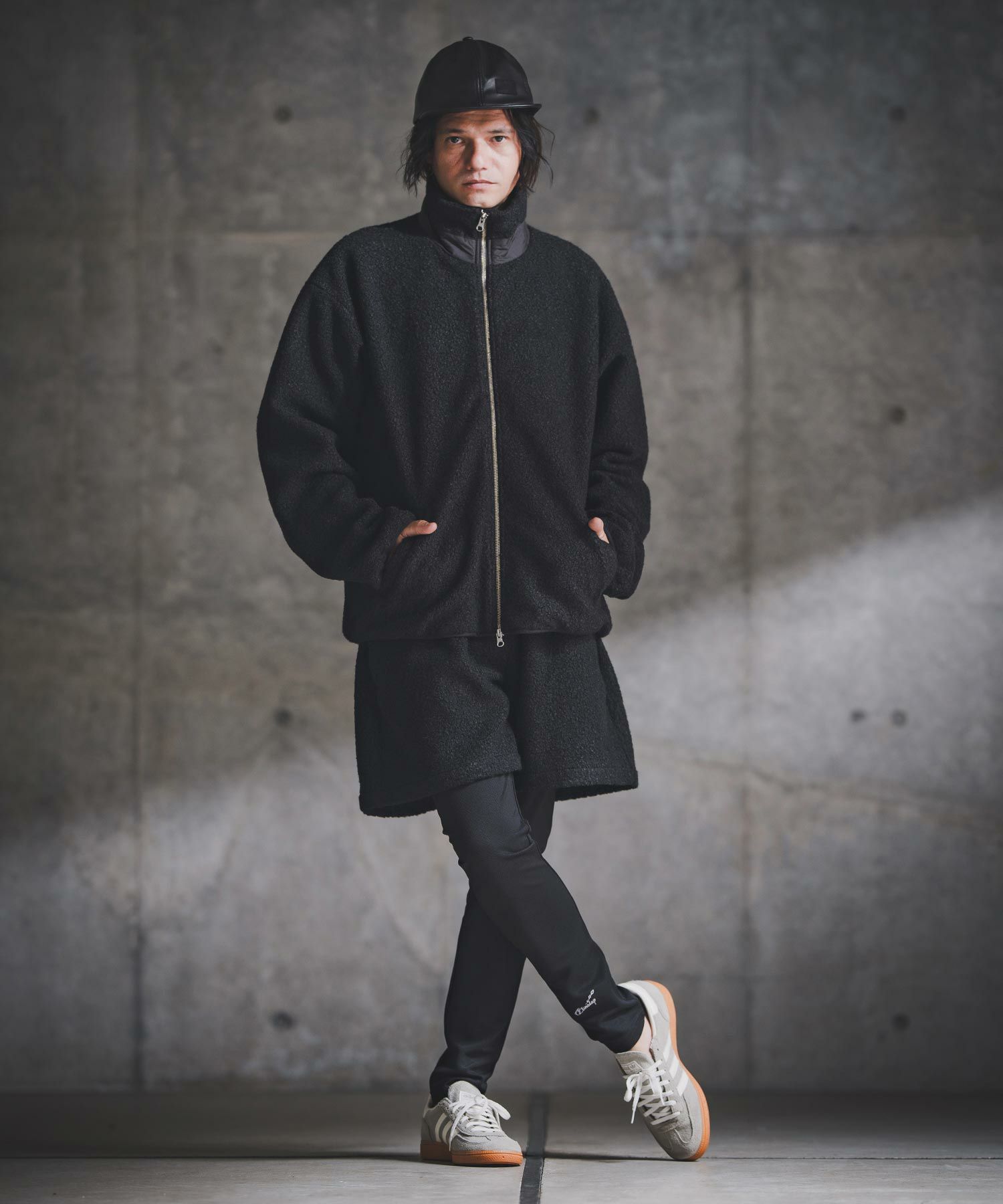 GLIMCLAP(グリムクラップ)】Fluffy Zip-Up Jacket - Poodle Faux Fur