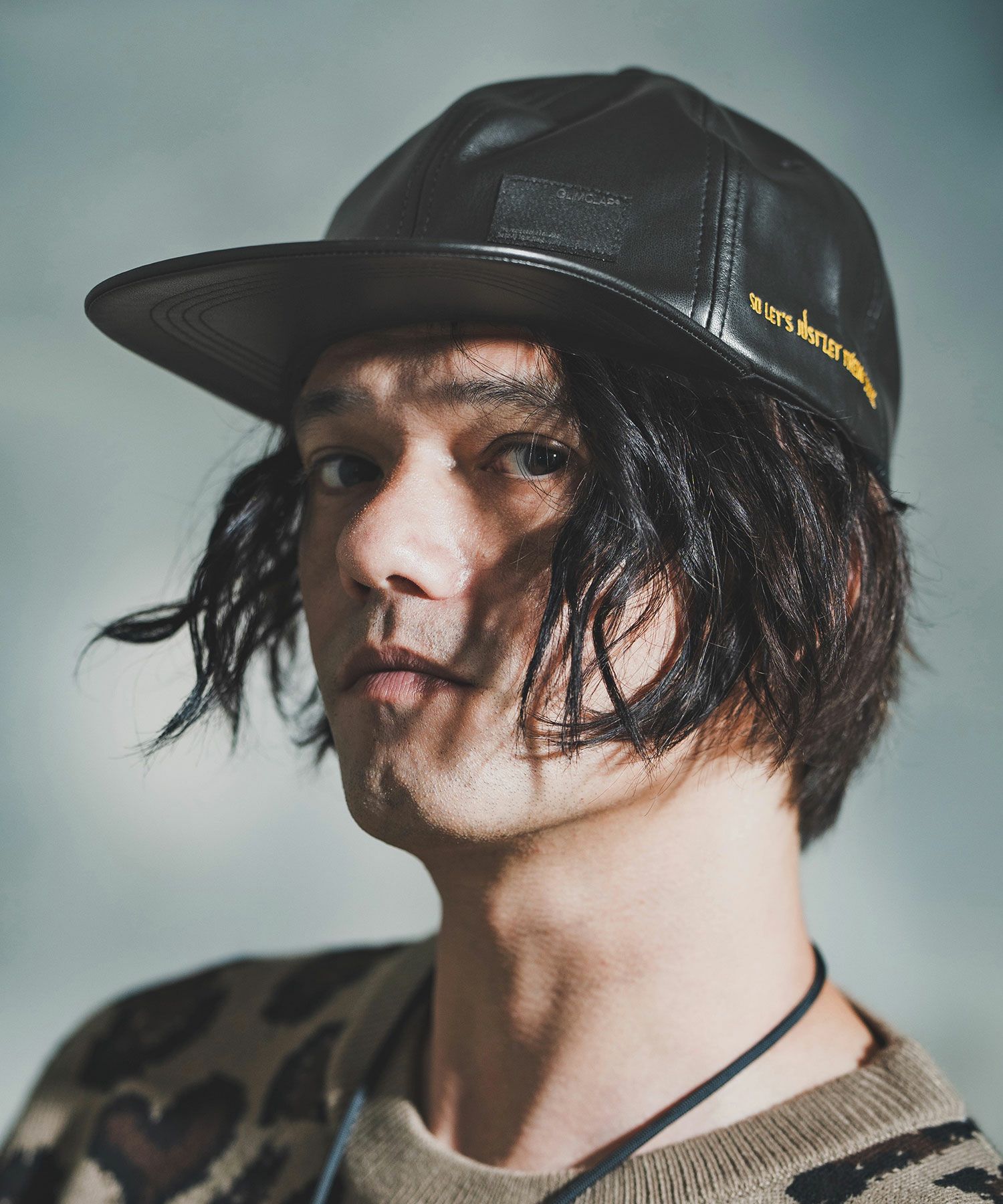 30%OFF【GLIMCLAP(グリムクラップ)】Synthetic Leather Flat Cap