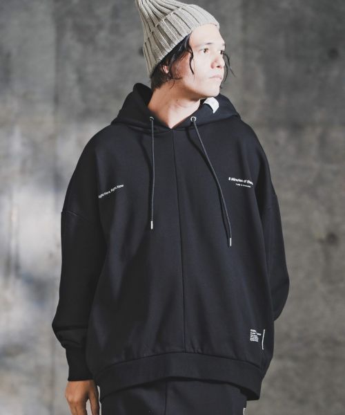 【GLIMCLAP(グリムクラップ)】【予約販売10月中旬～下旬入荷】Point Graphic Sweat Hoodie スウェットパーカー(192-057-gla-cf)
