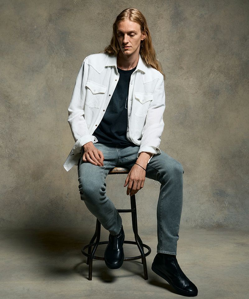 wjk】【予約販売3月上旬～中旬入荷】 slim banana denim バナナデニム