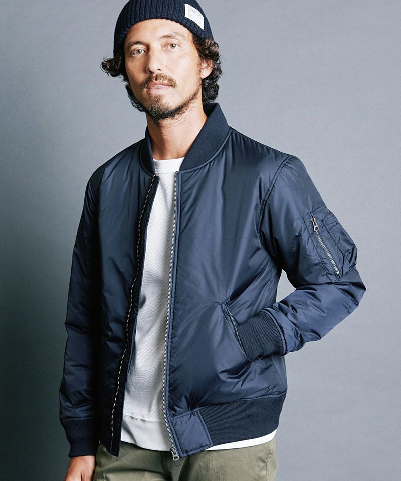 Magine(マージン)】NYLON THINSULATE ZIP MA-1 JKT 中綿ジャケット