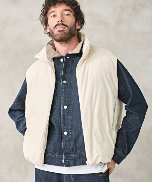 【Kelen(ケレン)】【予約販売1月下旬～2月上旬入荷】 KEROUAC  WIDE SQUARE DOWN GILET ダウンジレ(KLM26HJK1099)