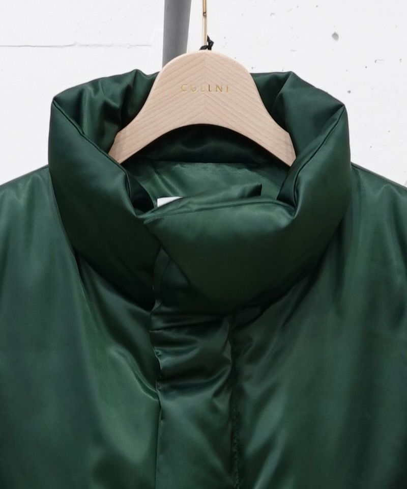 CULLNI(クルニ)】High Count Taffeta Removable Sleeve Down Jacket