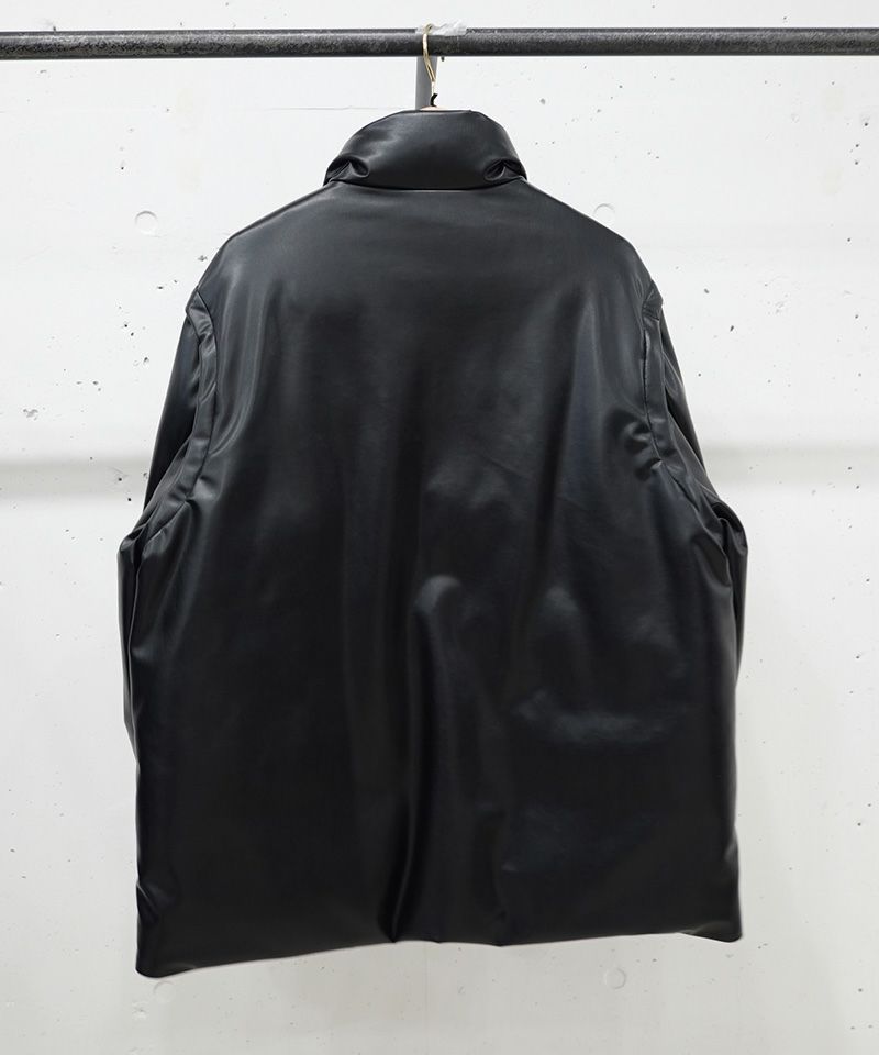 50%OFF【CULLNI(クルニ)】Faux Leather Removable Sleeve Down Jacket