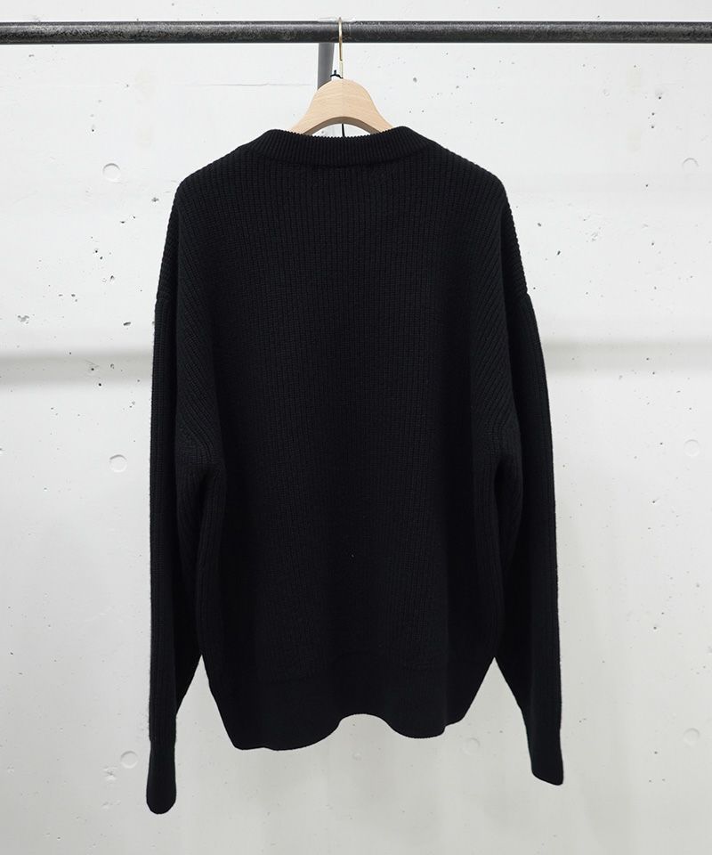 30%OFF【CULLNI(クルニ)】Double Zip Up Crew Neck Knit ニット(25-AW
