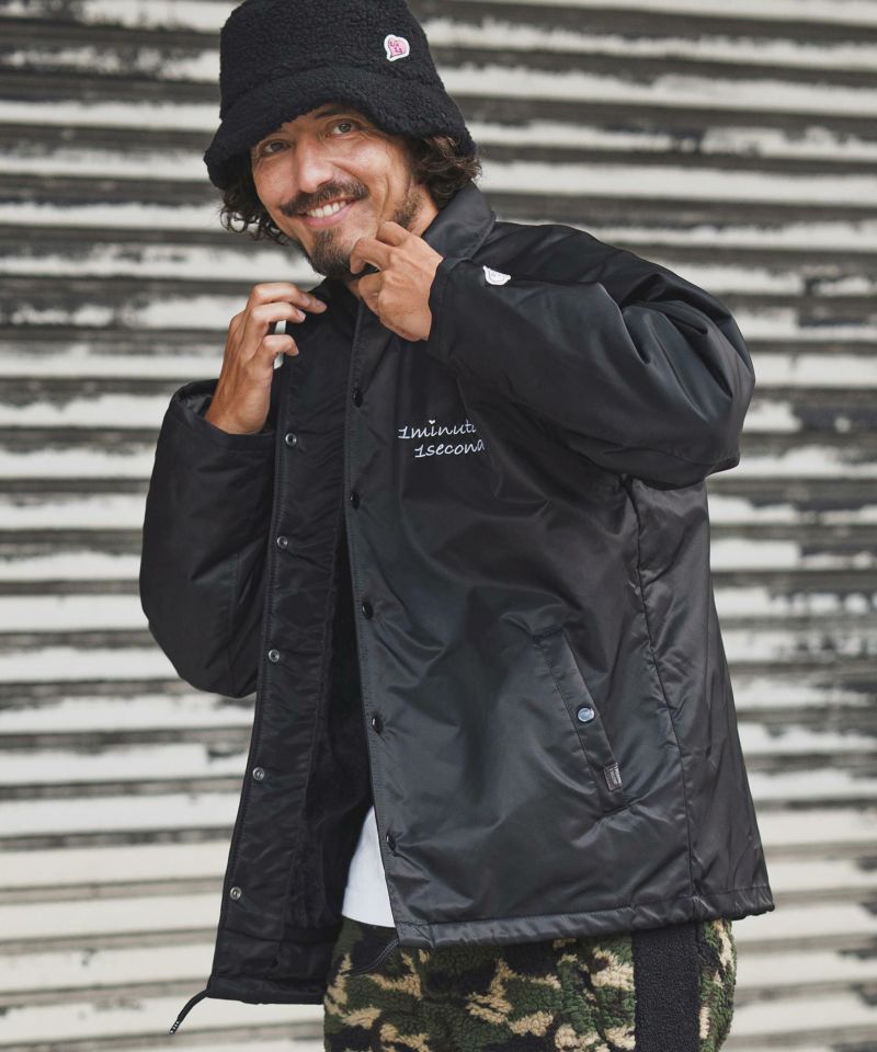 1minute 1second(ワンミニットワンセカンド)】back boa coach jacket