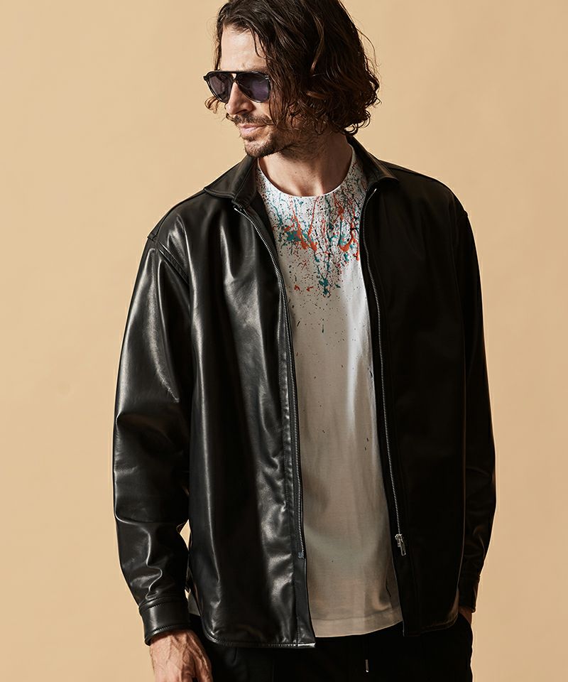 ACANTHUS(アカンサス)】【予約販売3月上旬～中旬入荷】 Leather Zip