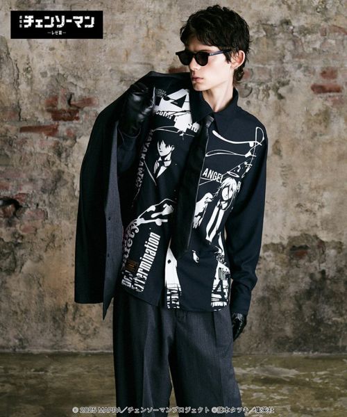【glamb(グラム)】【予約販売1月上旬～中旬入荷】Aki & Angel Devil Shirt アキアンドエンジェルデビルシャツ(GB0425-CM06)