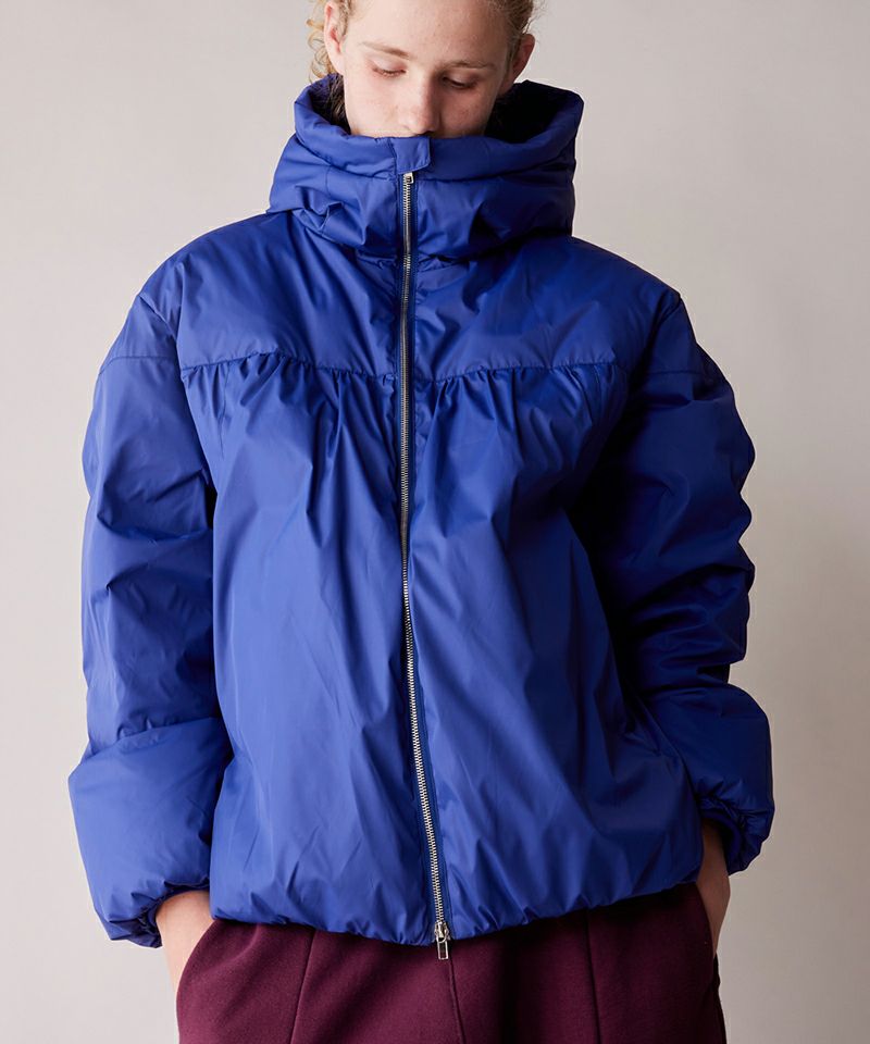 rehacer(レアセル)】 Drape Gather Dolman Jacket 中綿入りジャケット