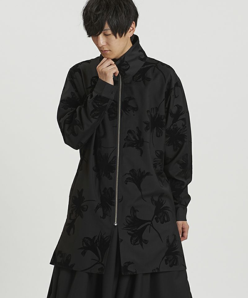 30%OFF【NO ID.(ノーアイディー)】 ZIPﾛﾝｸﾞSH シャツ(457006-043S