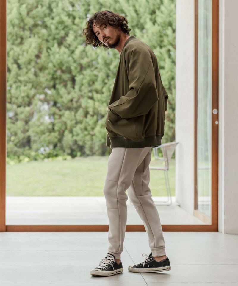 CAMBIO(カンビオ)】フレンチテリーボンディングジョガーパンツ