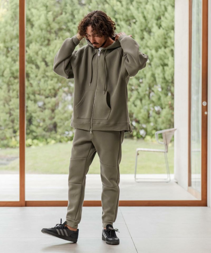 CAMBIO(カンビオ)】フレンチテリーボンディングジョガーパンツ