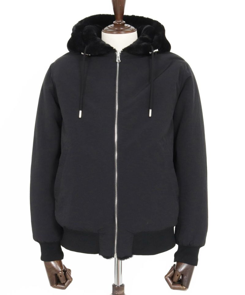 CAMBIO(カンビオ)】ファー×ナイロンリバーシブルブルゾン | CAMBIO