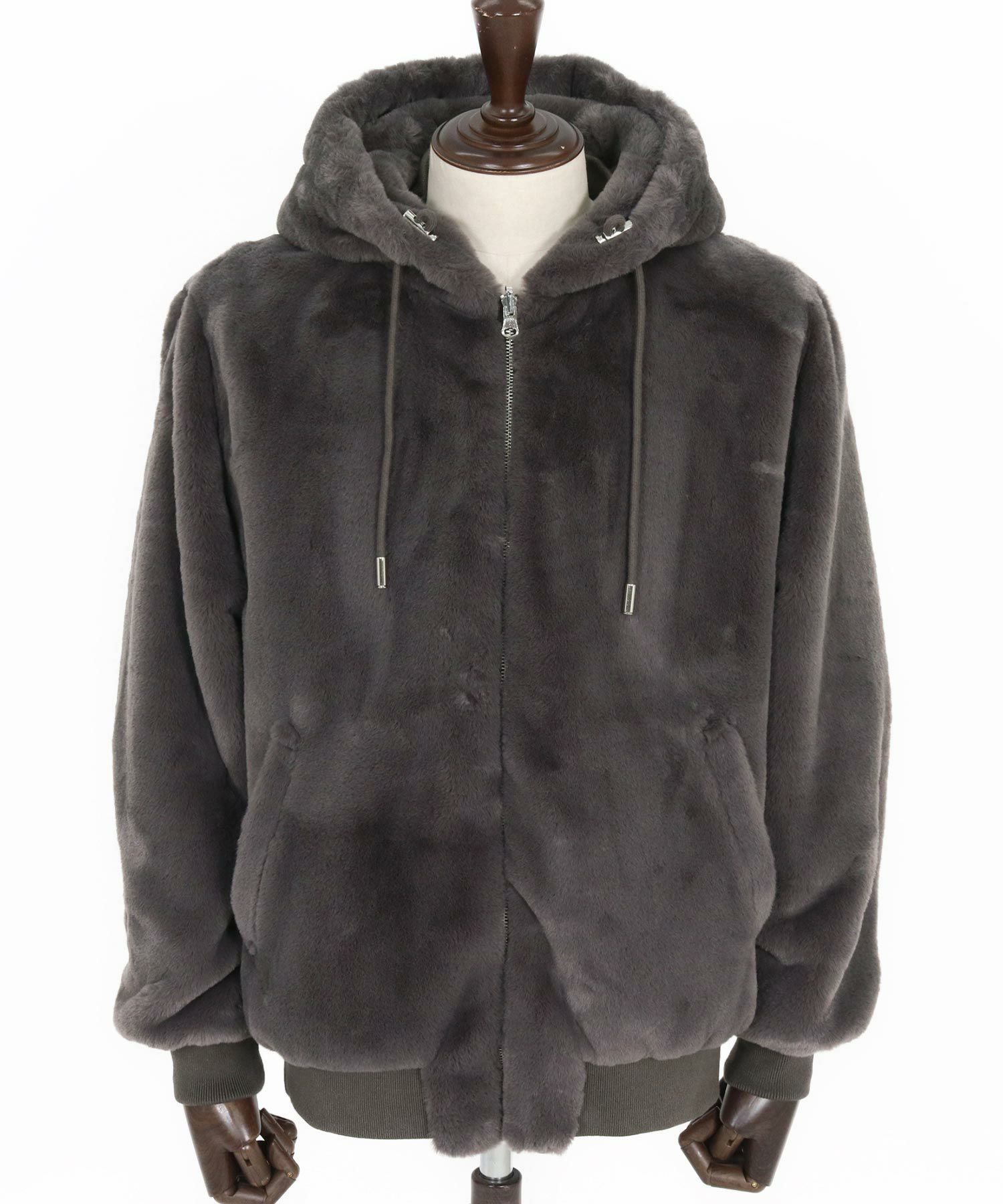 CAMBIO(カンビオ)】ファー×ナイロンリバーシブルブルゾン | CAMBIO