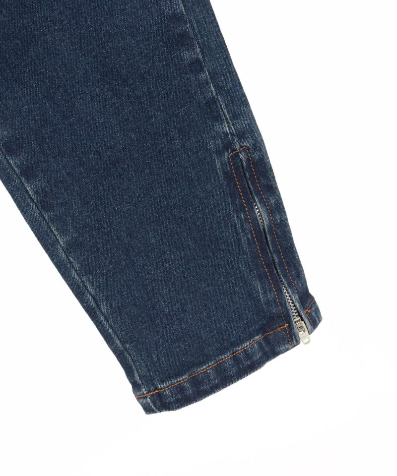 予約販売2月中旬～下旬入荷】【CAMBIO(カンビオ)】裾ZIPデニム