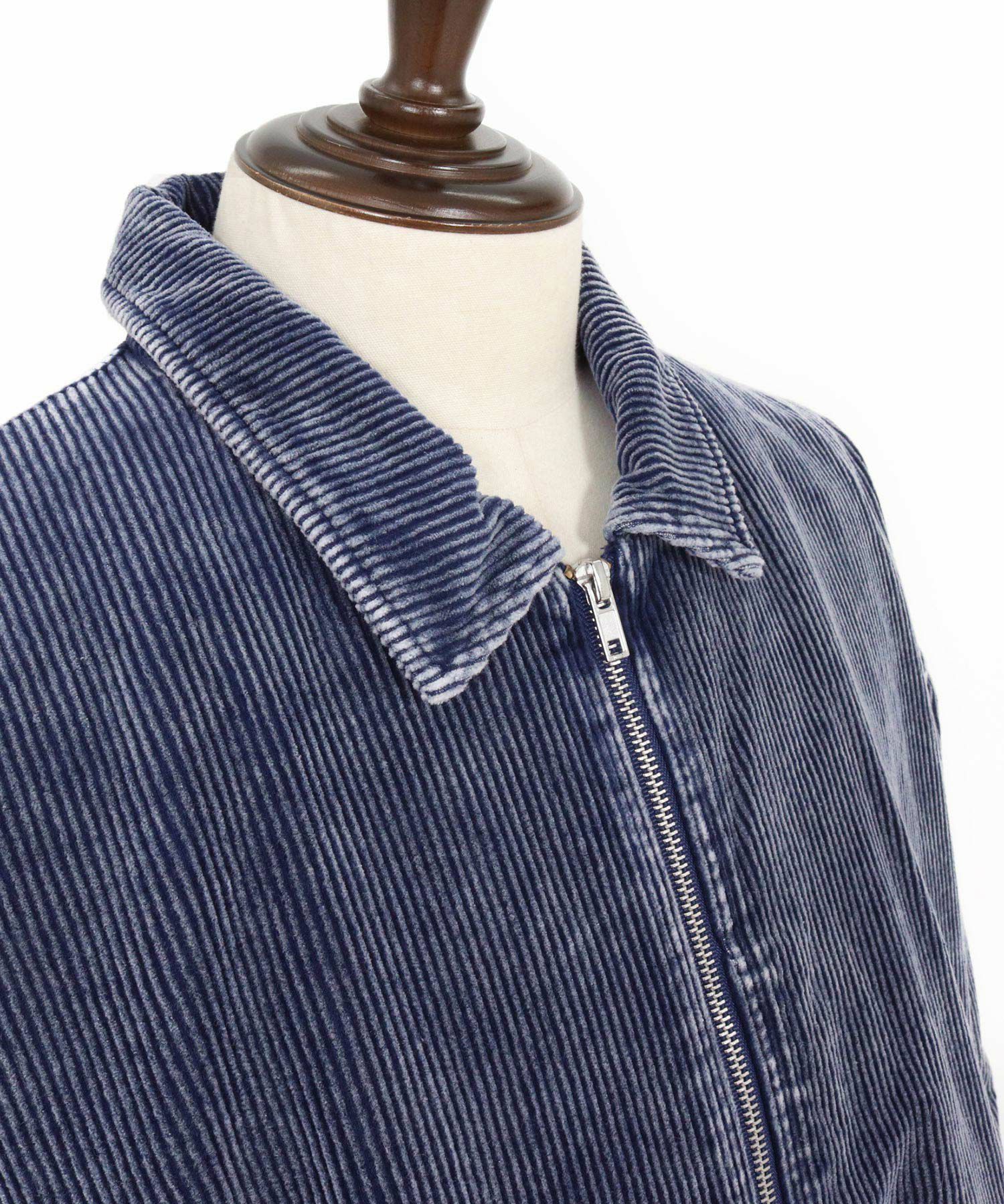 CAMBIO(カンビオ)】フェード加工コーデュロイZIPブルゾン | CAMBIO