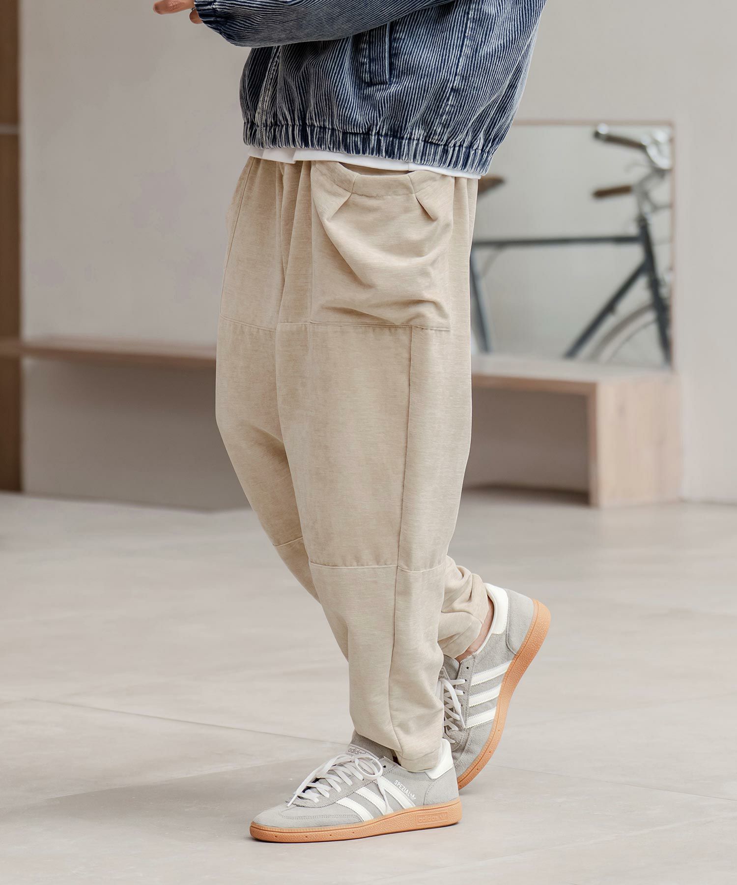 CAMBIO(カンビオ)】カットコールドレープポケットパンツ(25179CM