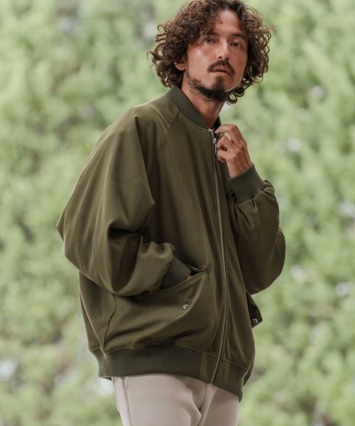 CAMBIO(カンビオ)】ルーズシルエットボンバーブルゾン | CAMBIO カンビオ