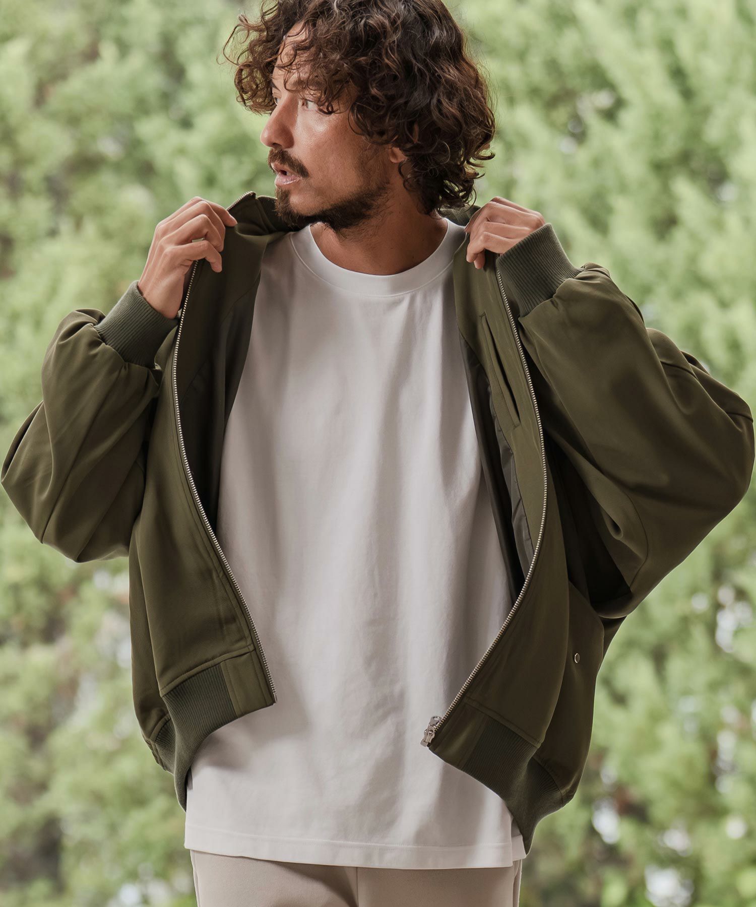 CAMBIO(カンビオ)】ルーズシルエットボンバーブルゾン | CAMBIO カンビオ