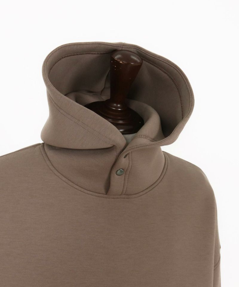 CAMBIO(カンビオ)　ボンディングハイネックボタンプルパーカー CAMBIO(カンビオ)】ボンディングハイネックボタンプルパーカー