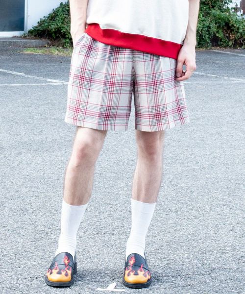 【TENDER PERSON(テンダーパーソン)】【予約販売3月下旬～4月上旬入荷】 CHECK SHORT PANTS ショートパンツ(NRB-4124)