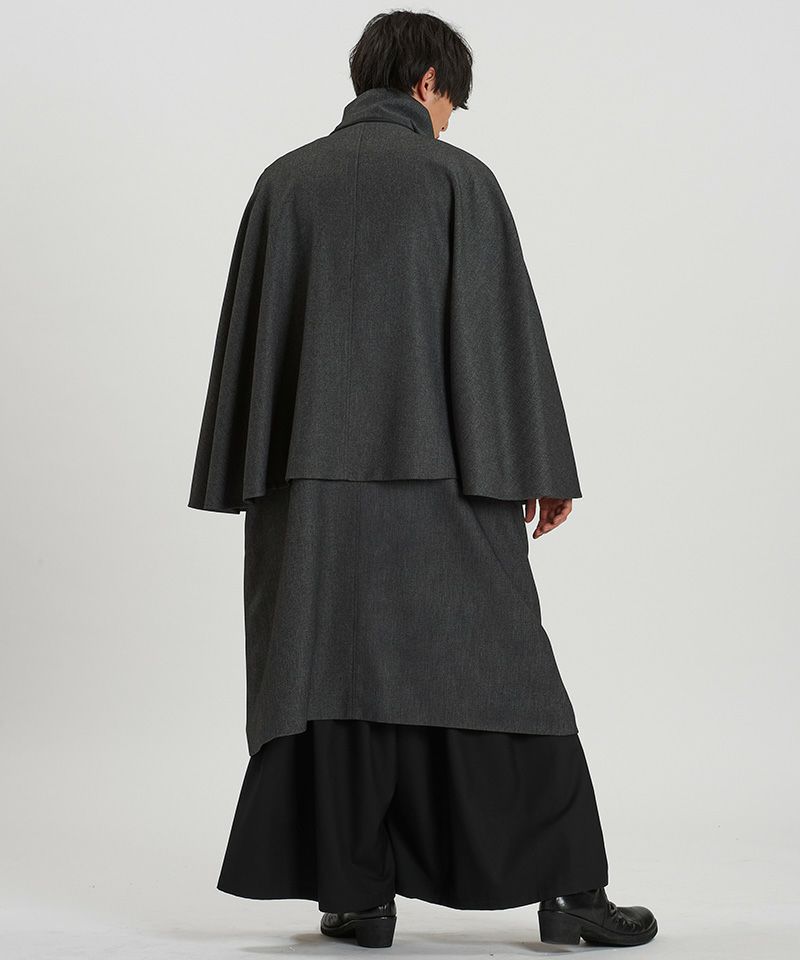 本物インディアンコートUSA ハイカラーインバネスコート – NO ID.