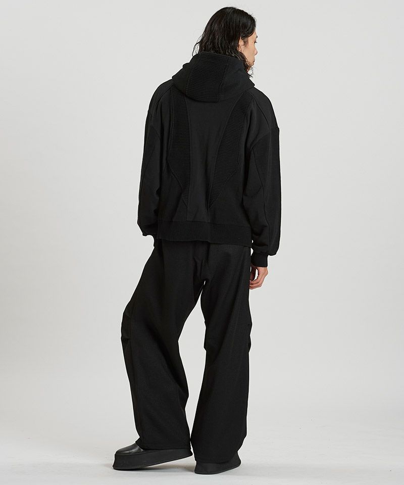 NO ID.(ノーアイディー)】ﾁｪﾝｼﾞﾝｸﾞﾆｯﾄﾌｰﾃﾞｯﾄﾞBLZ ブルゾン(857010-360B